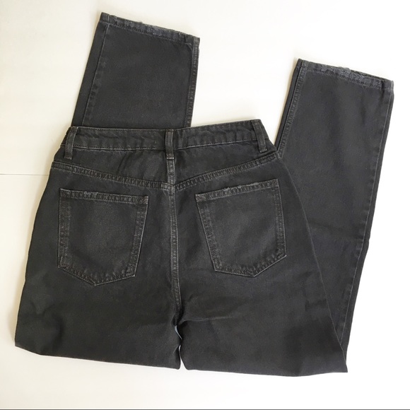 Free People Dakota Straight Leg Jean Black Distressed New - Picture 8 of 15